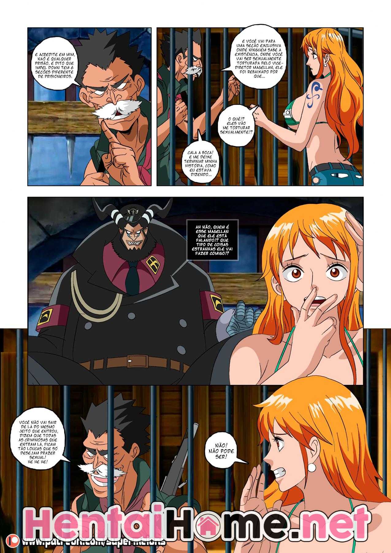 One Piece Pornô: Nami fugindo