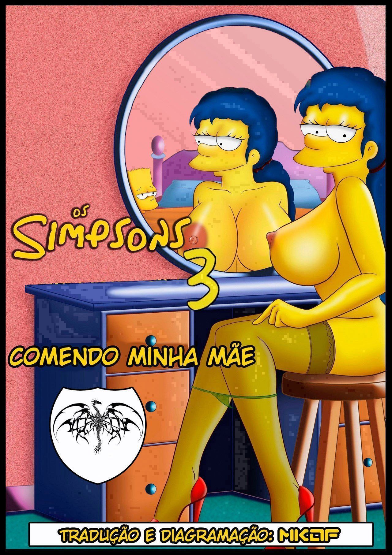 Fodendo a mamãe Simpsons pornô incesto - Foto 1