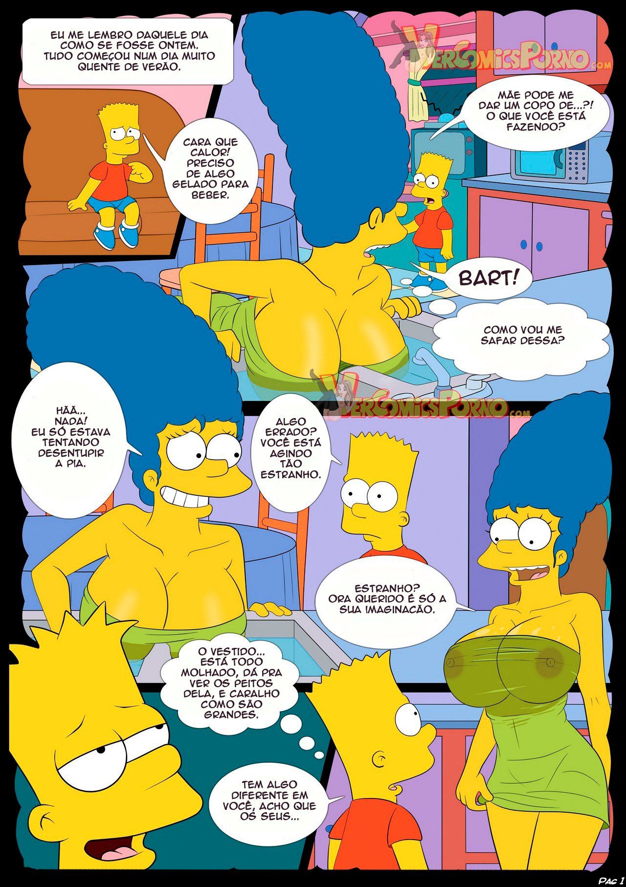 Fodendo a mamãe Simpsons pornô incesto - Foto 2