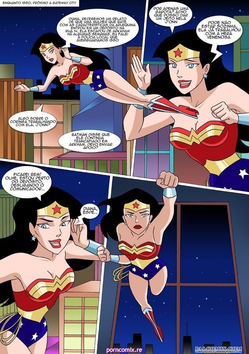 Quadrinhos de sexo Liga da Justiça lésbicas - Foto 3