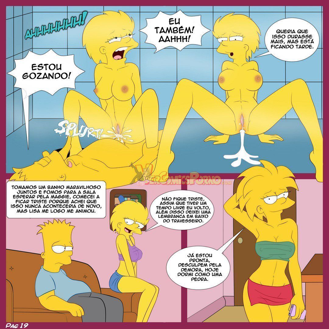 Bart e suas irmãs Simpsons incesto - Foto 20