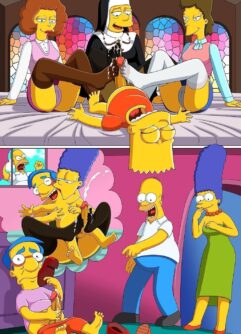 Simpsons Pornô – Bart e as tias safadonas