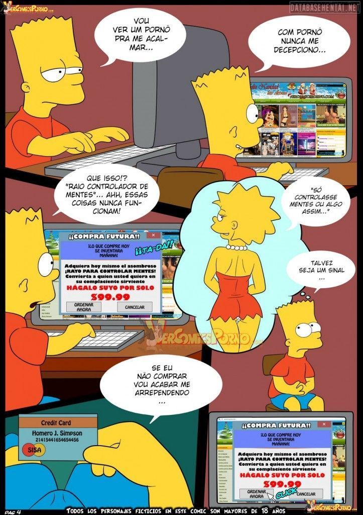 Bart cobrando aposta da irmã Lisa