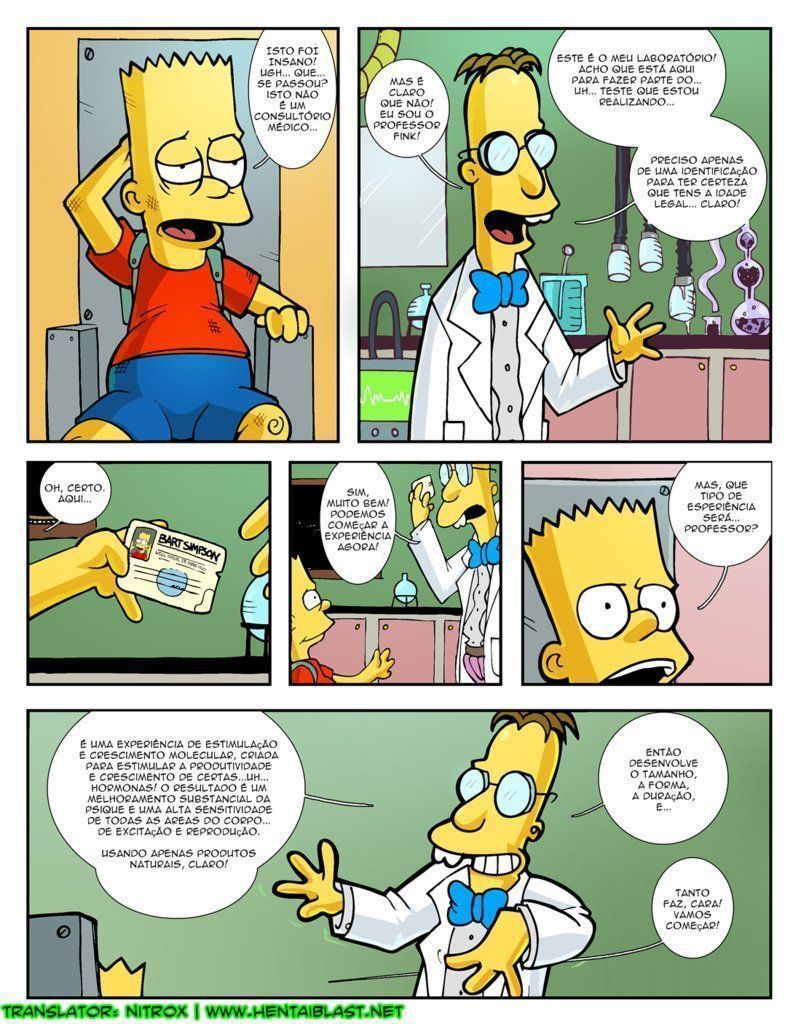 Bart Simpson cobiçando à mamãe