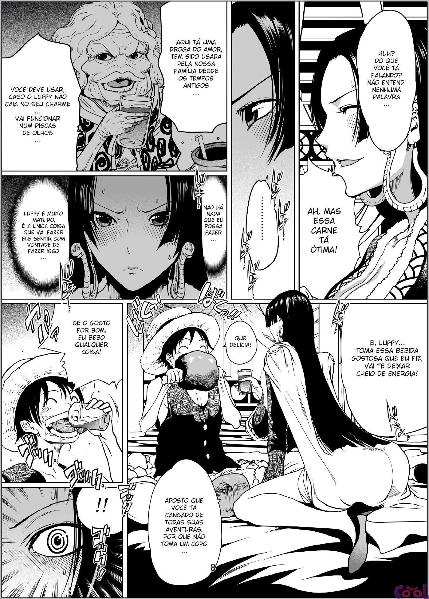 One Piece Hentai - Hancock e a droga do amor
