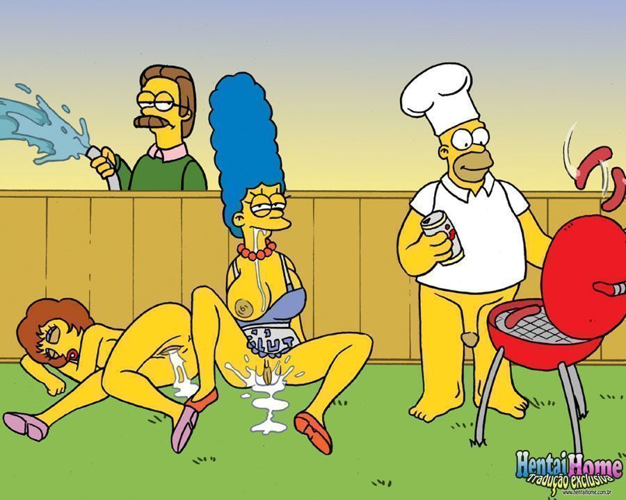 Putaria no churrasco dos Simpsons pornô - Foto 10