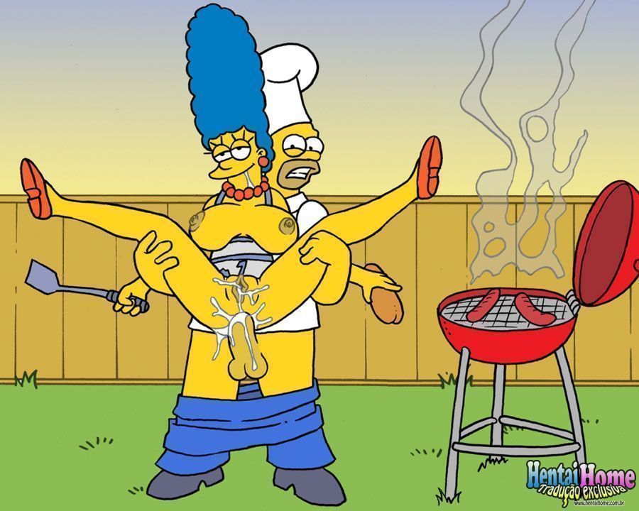 Putaria no churrasco dos Simpsons pornô - Foto 2