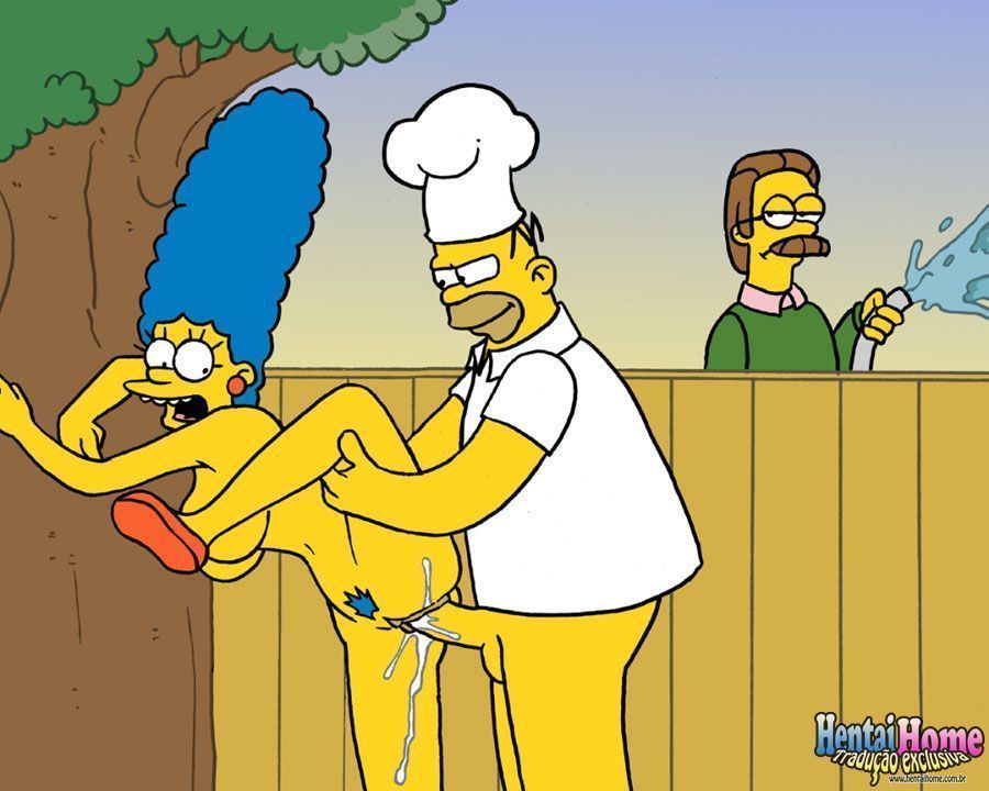 Putaria no churrasco dos Simpsons pornô - Foto 3