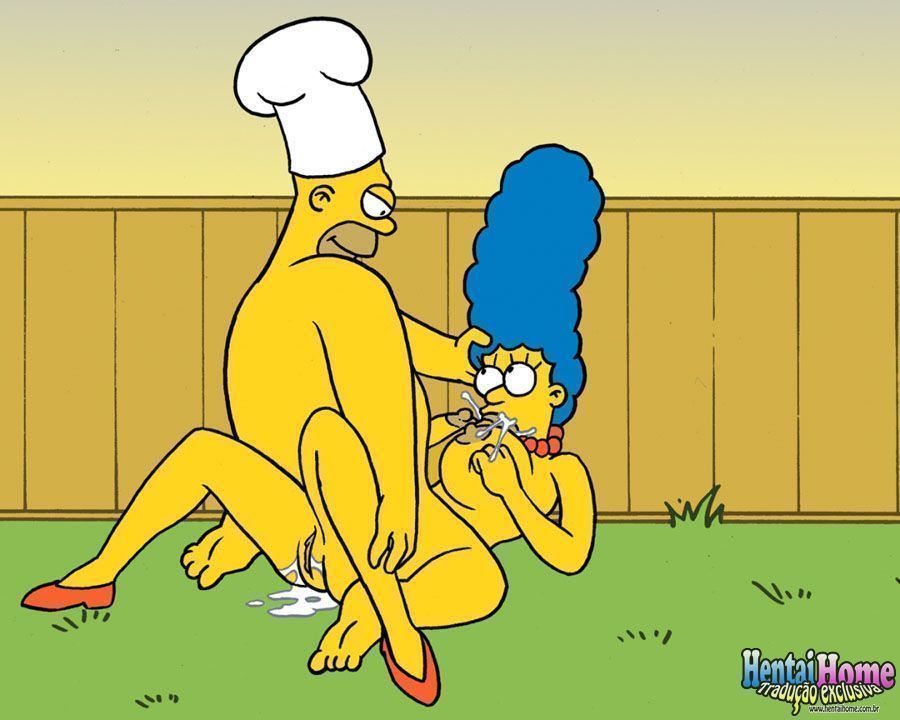 Putaria no churrasco dos Simpsons pornô - Foto 4