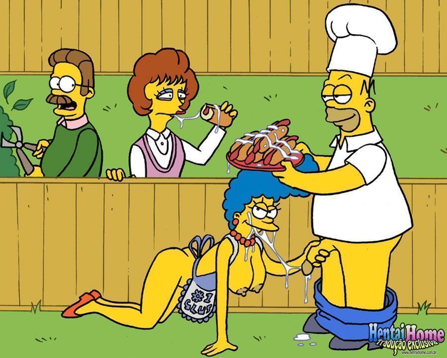 Putaria no churrasco dos Simpsons pornô