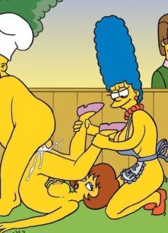 Putaria no churrasco dos Simpsons pornô