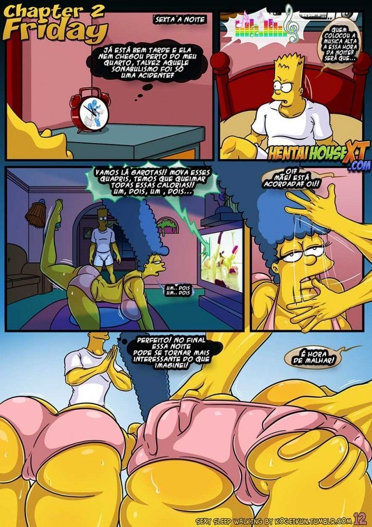 Bart em uma atração pela à mamãe