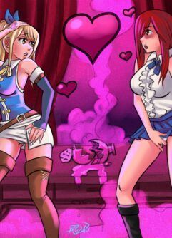 Fairy Taill Pornô: Porção lésbica de amor