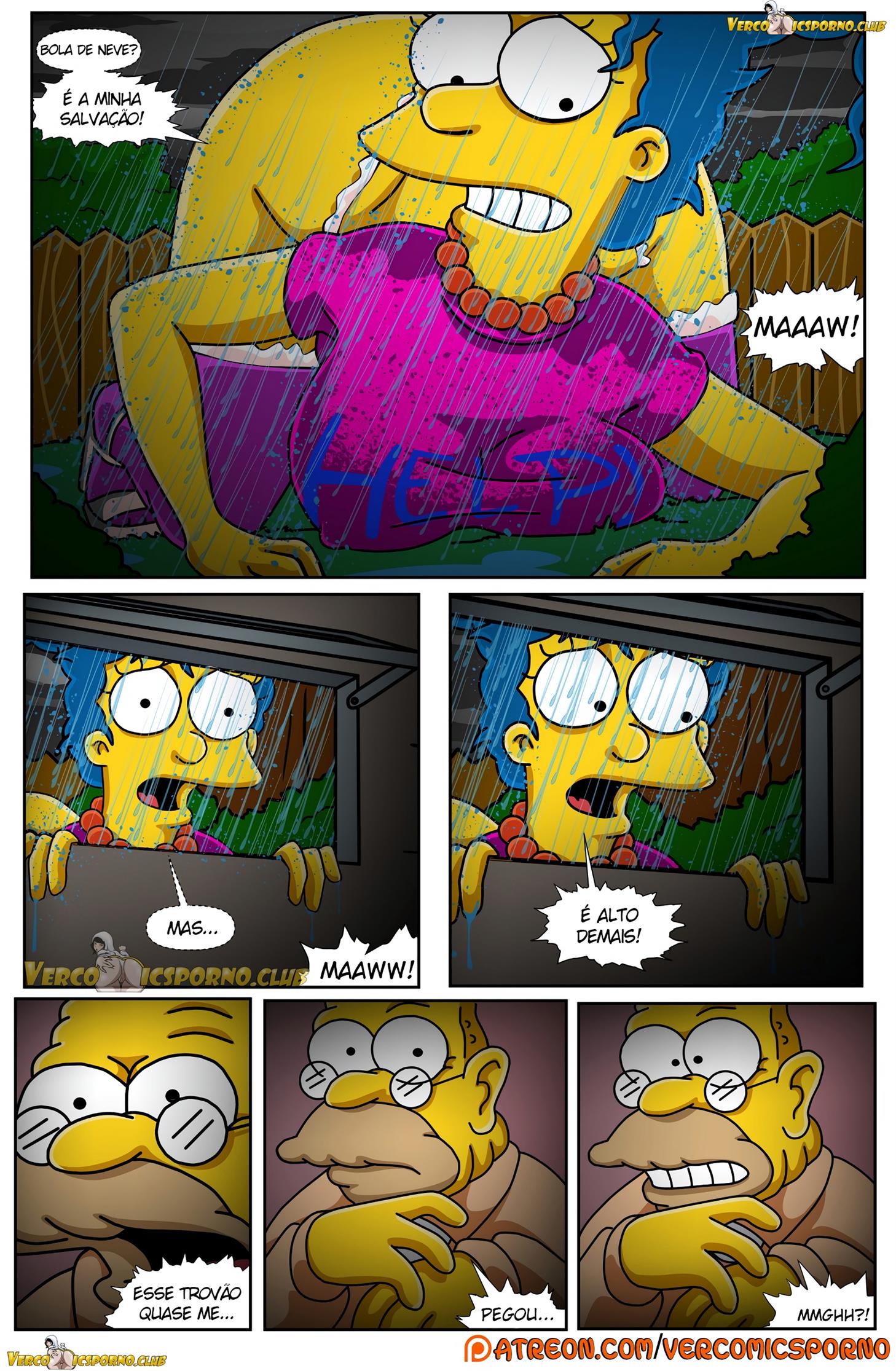 Simpsons pornô: O vovô e a nora - Foto 33