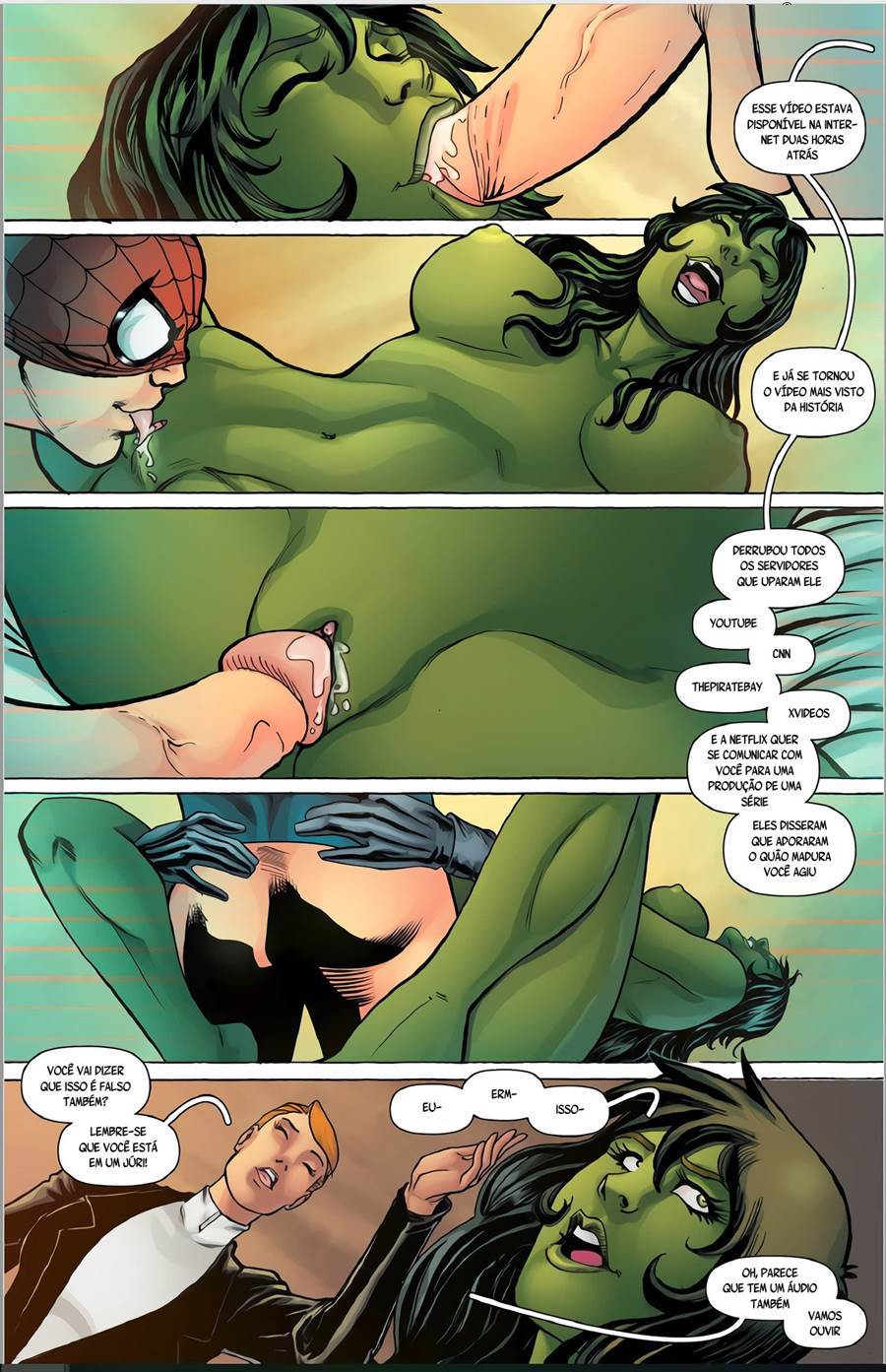 O gama sexual da Mulher Hulk