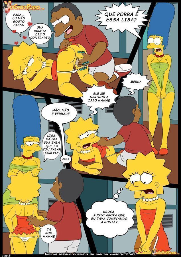 Marge Simpson: O neguinho tarado da escola