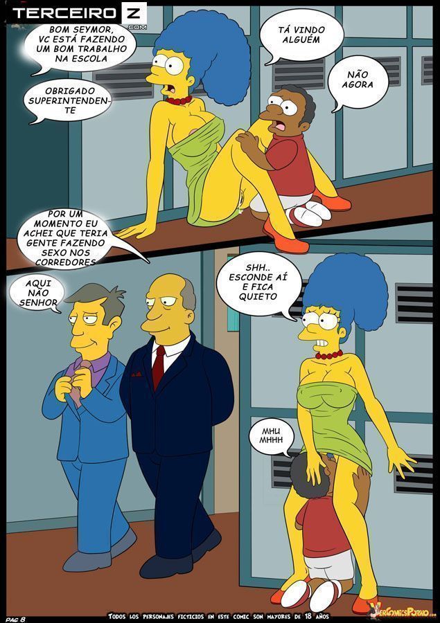 Marge Simpson: O neguinho tarado da escola