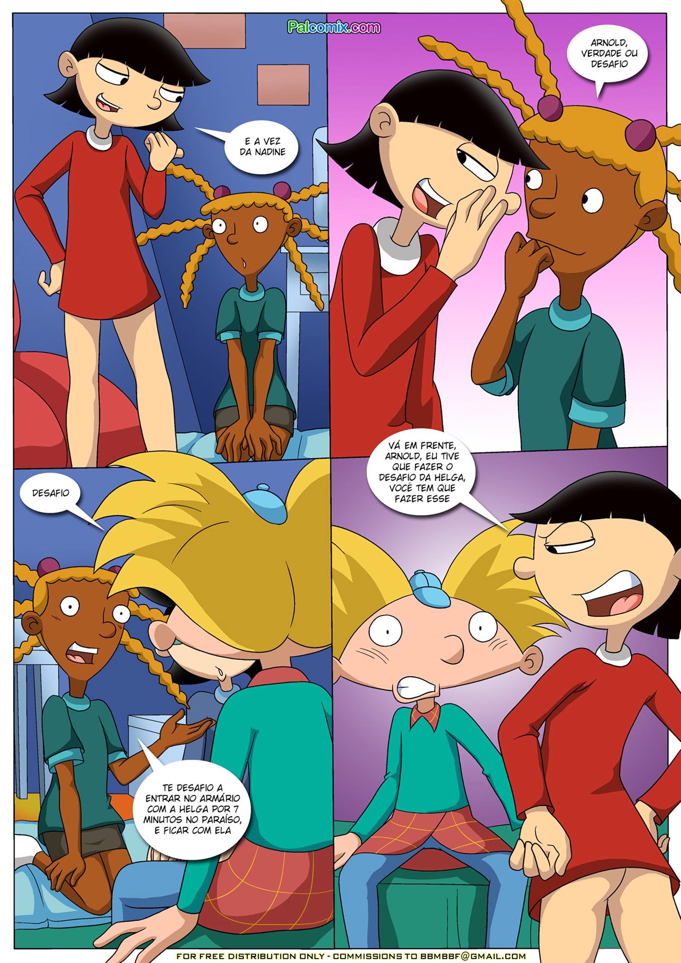 Helga em noite de sexo com Arnold