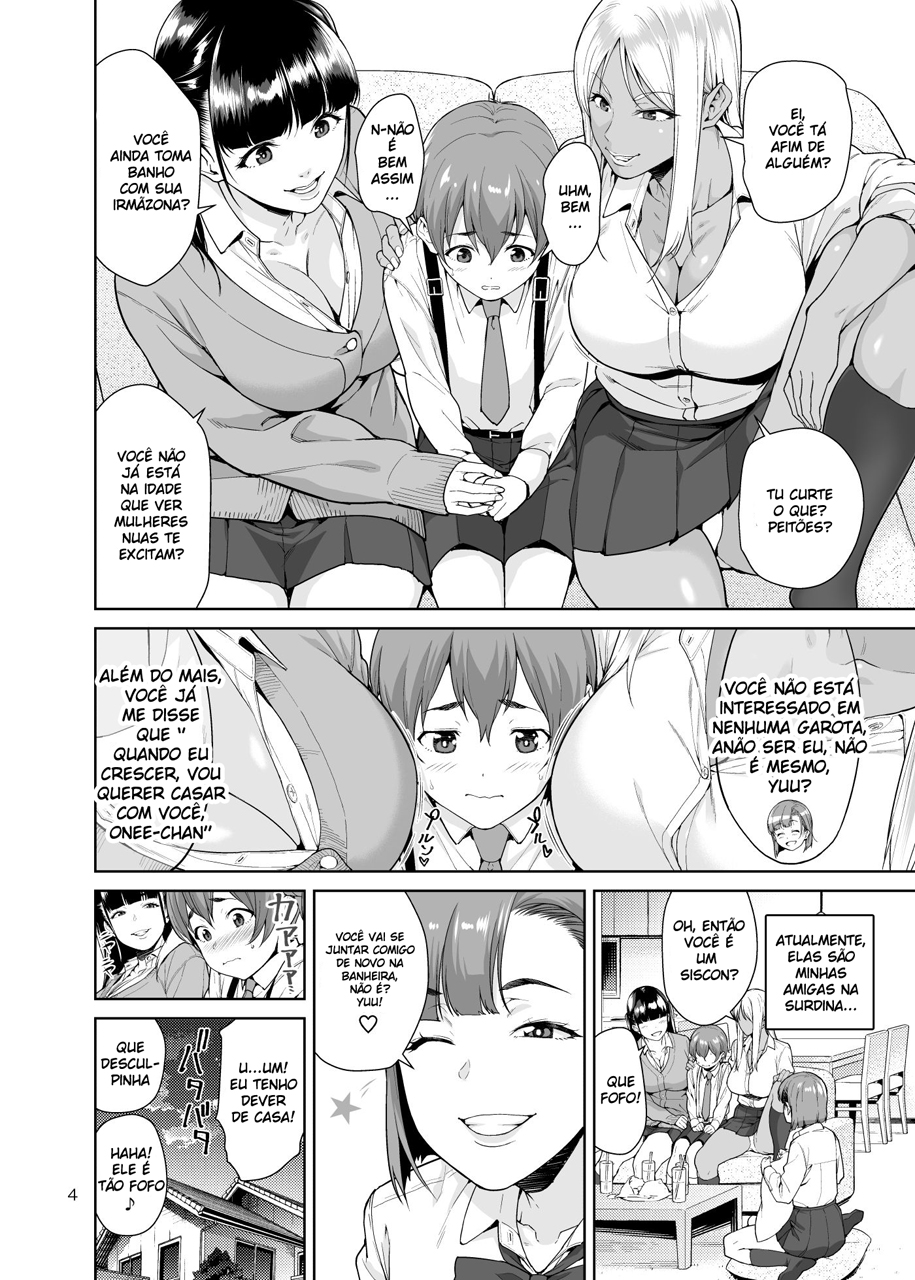 Shota e três putinhas incestuosas