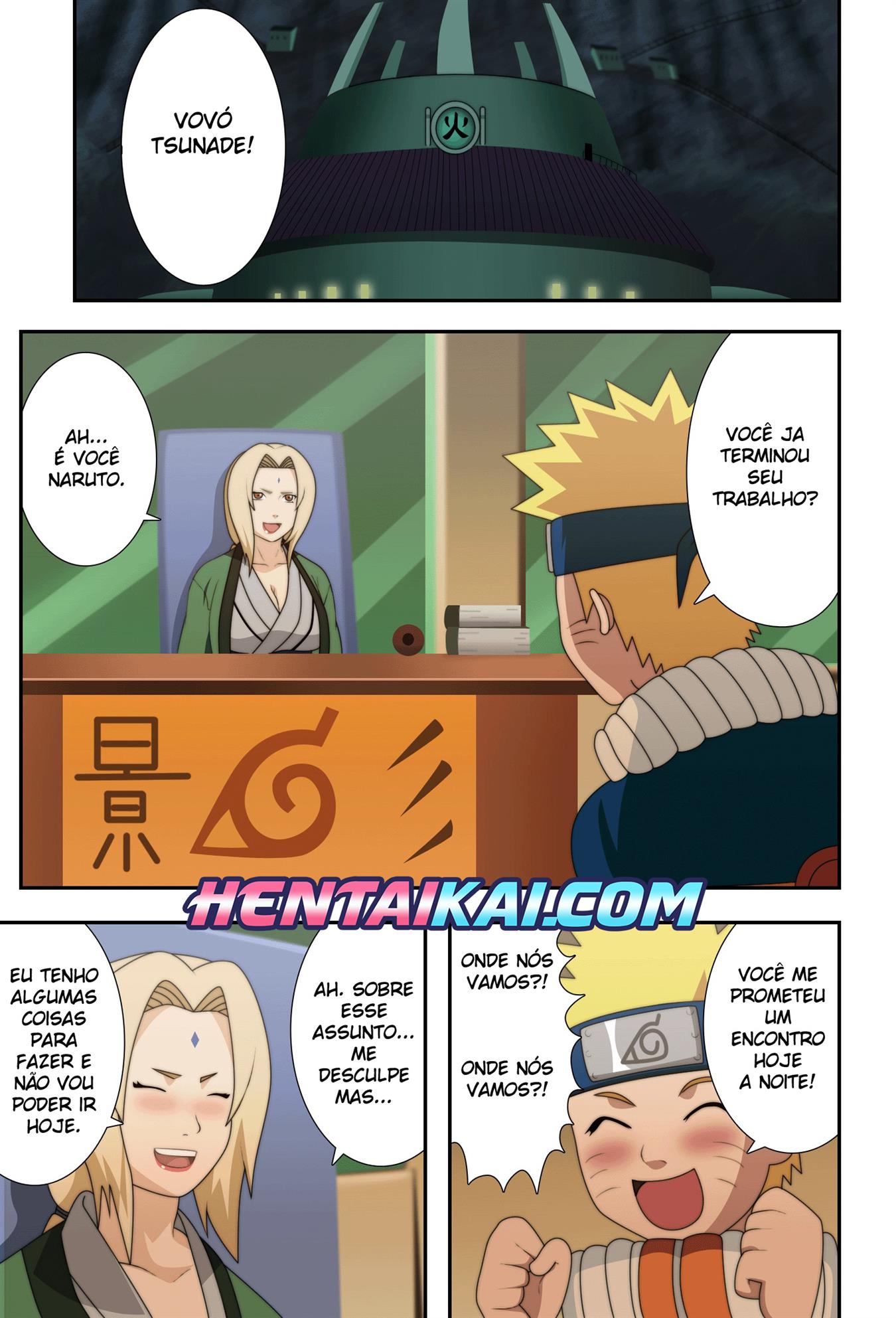 Naruto possuindo sua mestra Tsunade