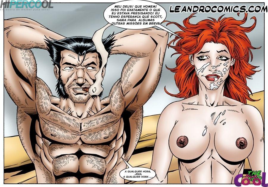 Wolverine pega à gostosa Jean Grey com tesão