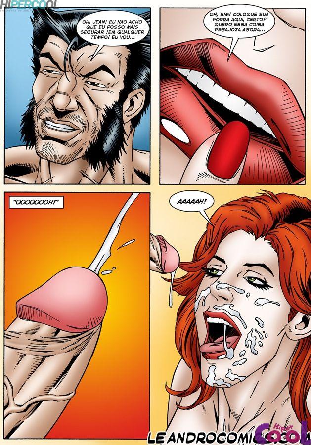 Wolverine pega à gostosa Jean Grey com tesão - Foto 23