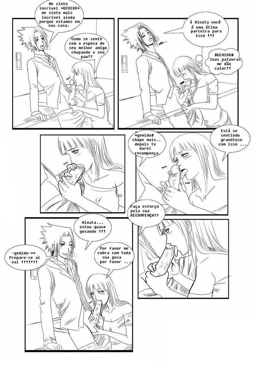 Sasuke dando um trato na esposa de Naruto - Foto 6