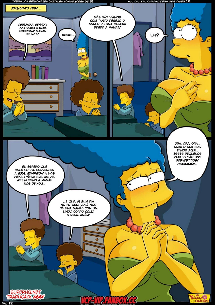 Simpsons HQ Pornô: Marge x Bart