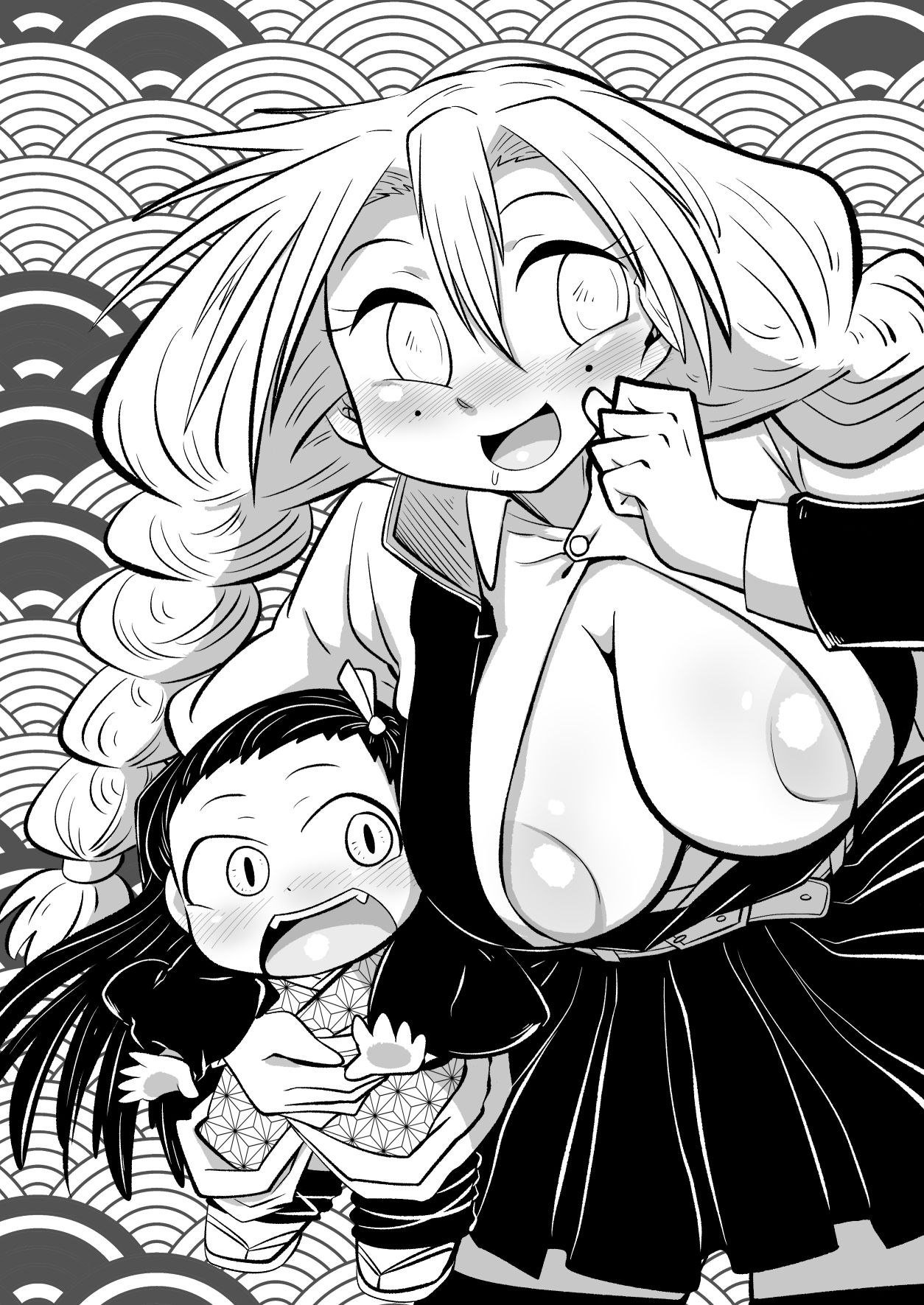 Futanari Kanroji vs Nezuko Kimetsu No Yaba Hentai - Foto 14