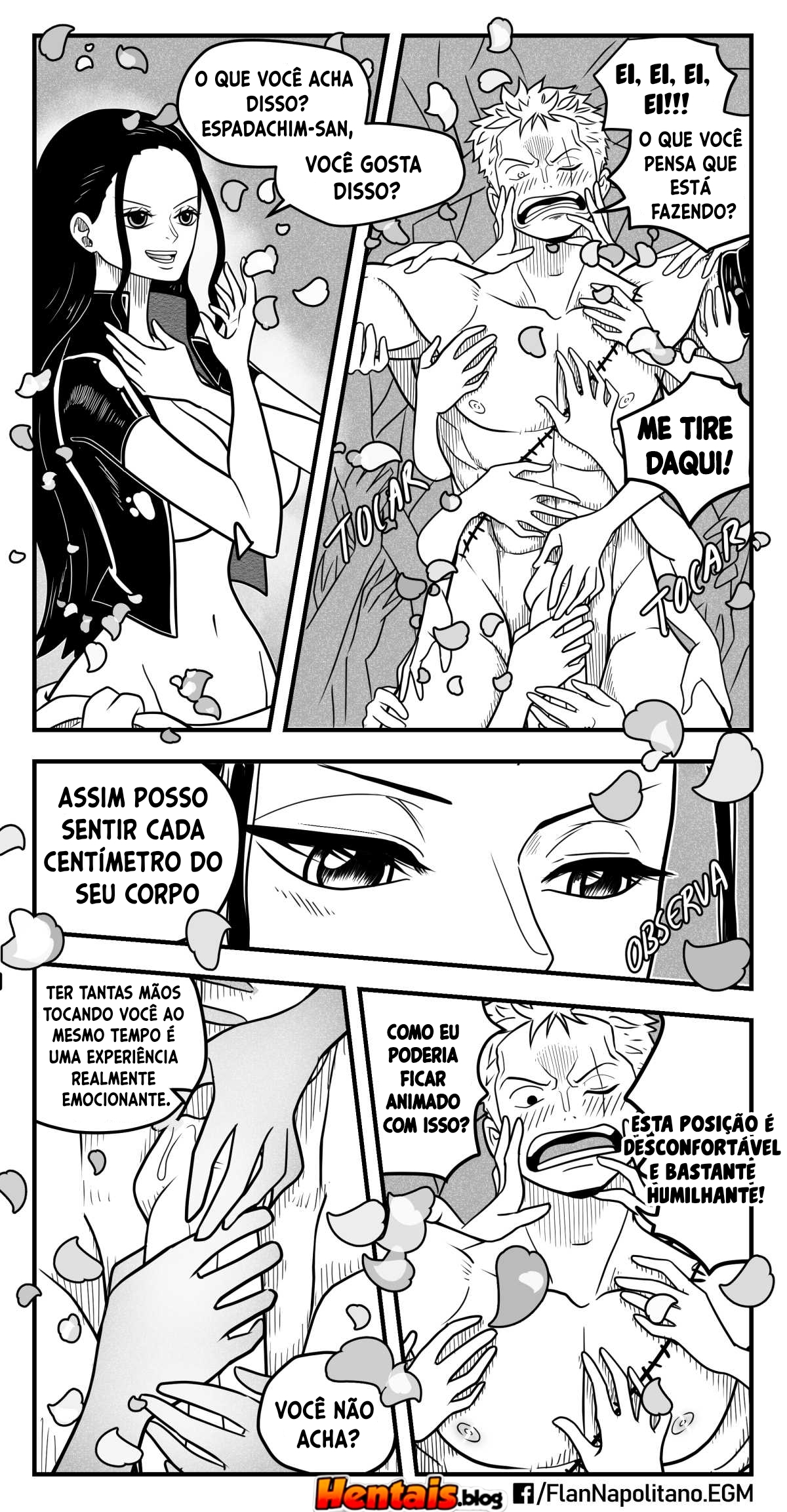 Os fetiches de Zoro fodendo Nico Robin