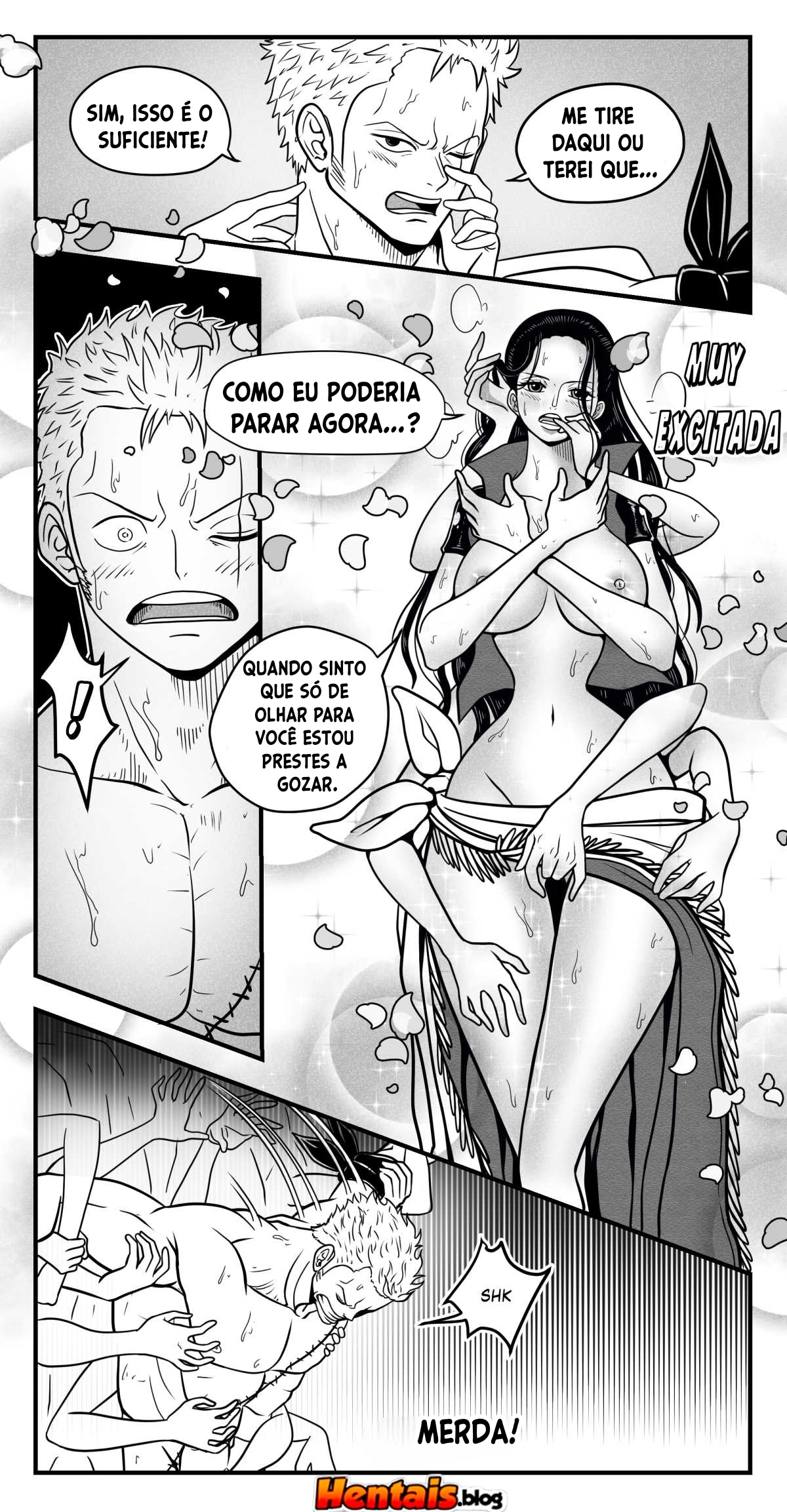 Os fetiches de Zoro fodendo Nico Robin