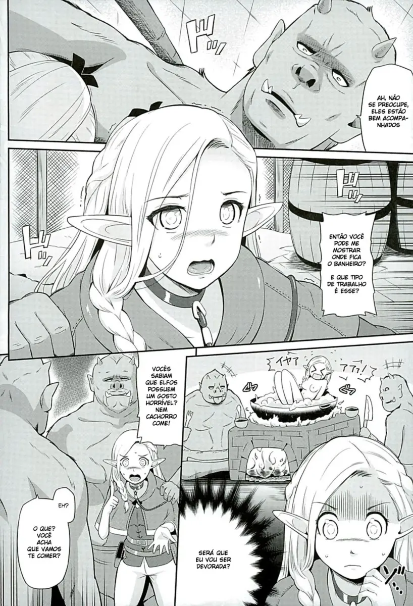 Hentai Dungeon Meshi: Marcille escrava dos Orcs - Foto 4