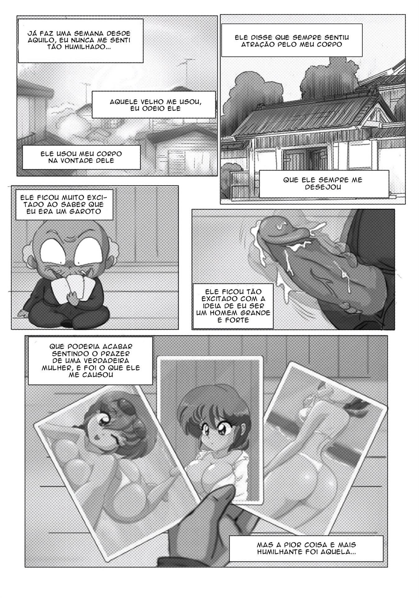 Ranma faz acordo com velho mestre tarado - Foto 27